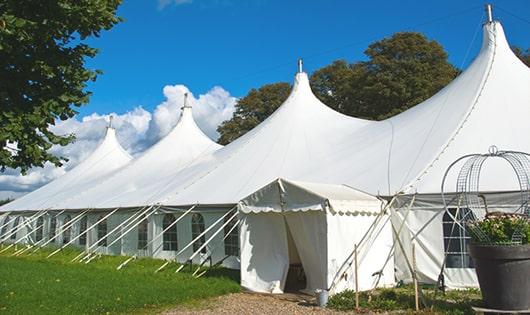 portable restrooms arranged for a event, providing quick and easy access for attendees in Bellmawr, NJ