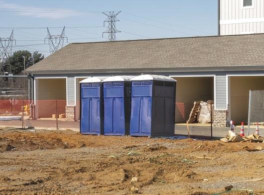 the number of construction porta potties required depends on the number of workers and the duration of the project